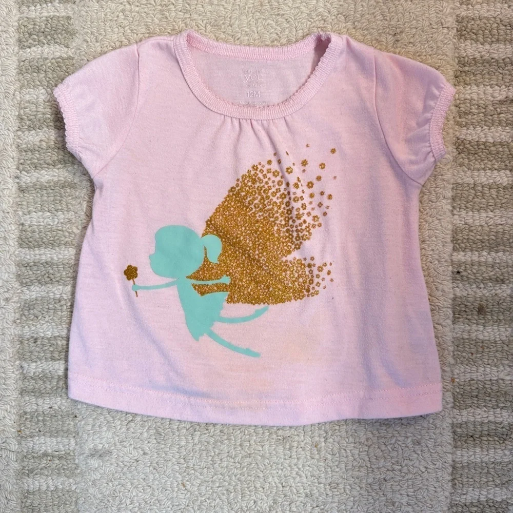 Pink Fairy Graphic Top And Matching Pajama Pants Set